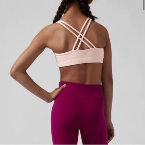 Athleta Girl Upbeat Bra in Ballerina Gown Light Pink